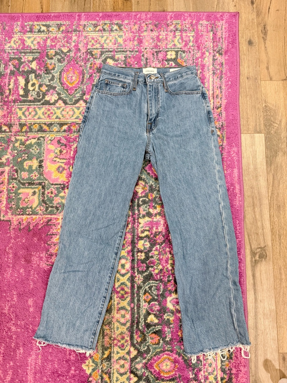 Frame Denim Le Jane Crop Light Blue Jeans